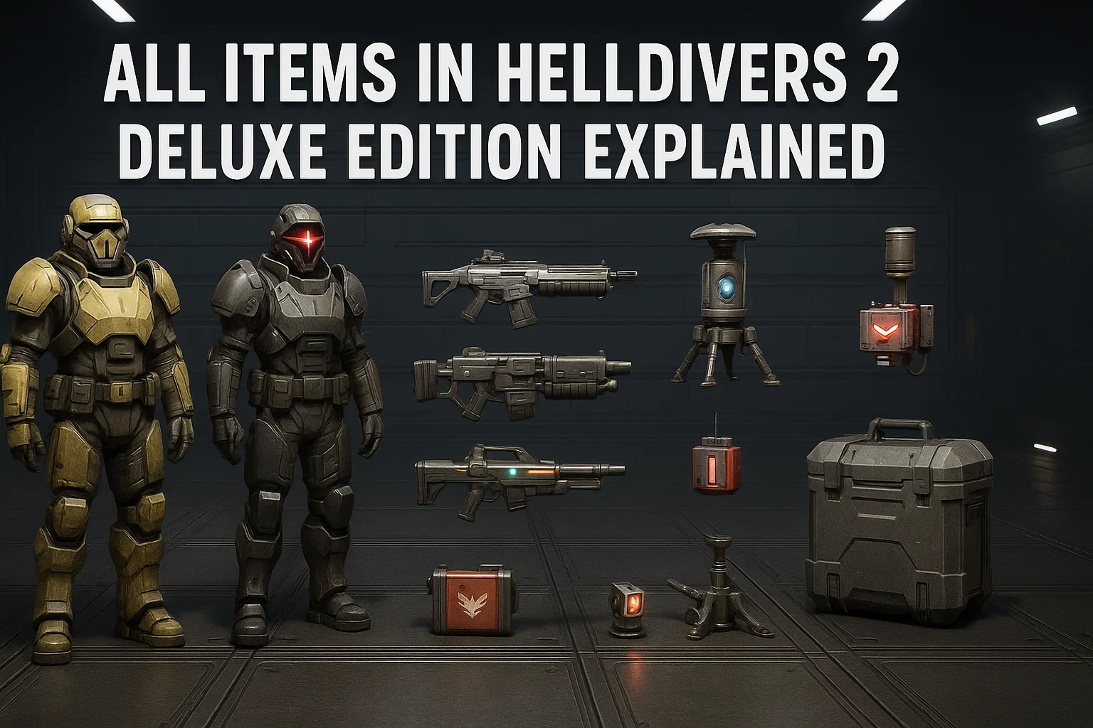 All Items in Helldivers 2 Deluxe Edition Explained