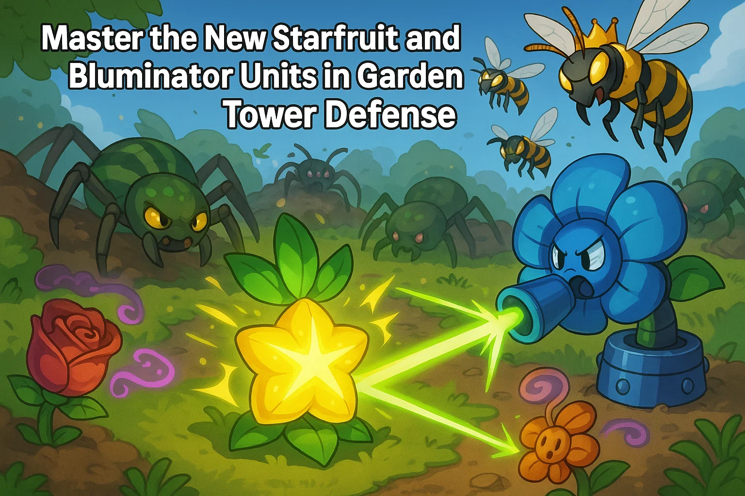 Exploring the New Garden Tower Defense Update: Starfruit and Bluminator Tested